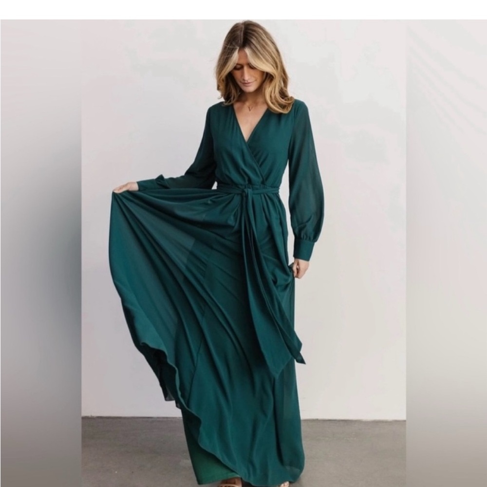 Baltic born Lydia wrap maxi dress